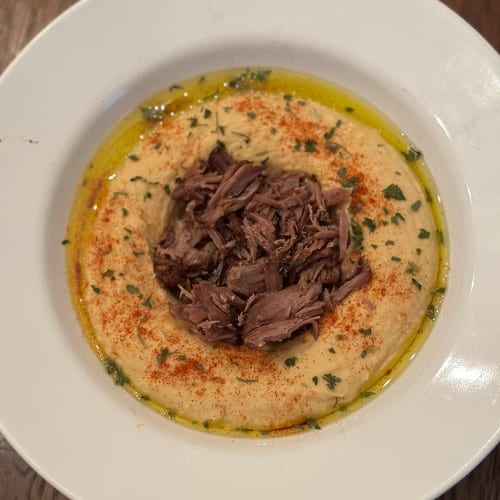 Braised Lamb Hummus.