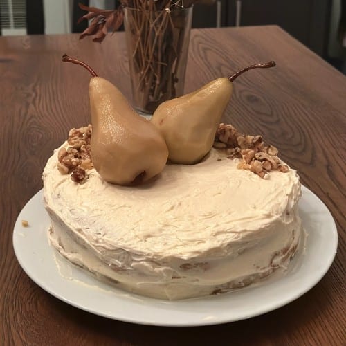 Pear right-side up Cake.