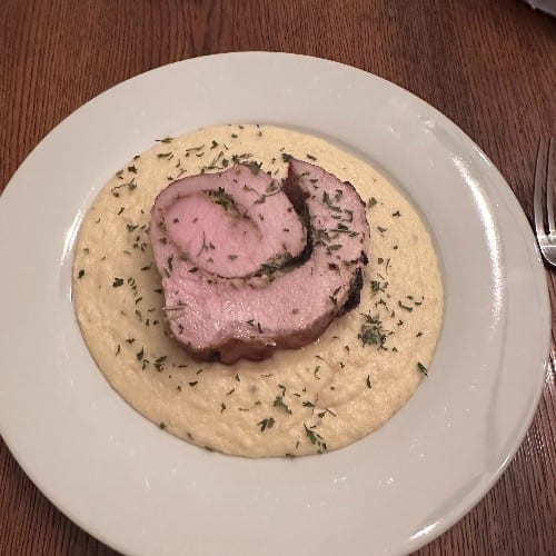 Porchetta, a little boring.